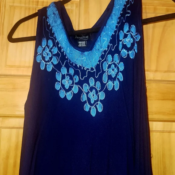 ⭐️Paradise Boho Dress and Blue High Low Dress One Size - Picture 3 of 6